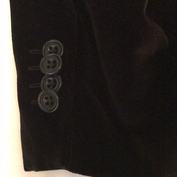 Velvet  black cotton Sean Jean notch collar lined blazer EUC - Picture 6 of 7